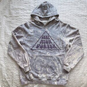 Camp High Collective Vortex Hoodie in grape marble tie dye